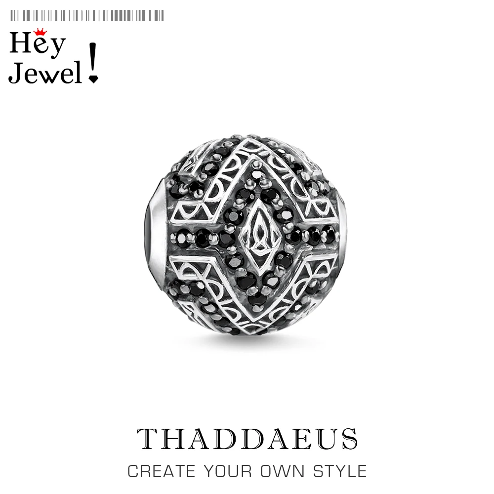 Бусины пантера 925 стерлингового серебра CZ подарок подходит для мужчин и женщин