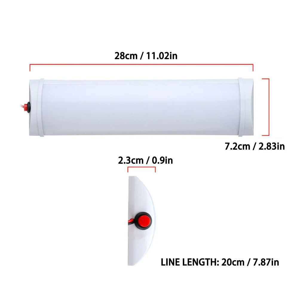 

2X LED Interior Lights Roof Ceiling For RV Camper Trailer Motorhome Van DC 12V Drop Shipping