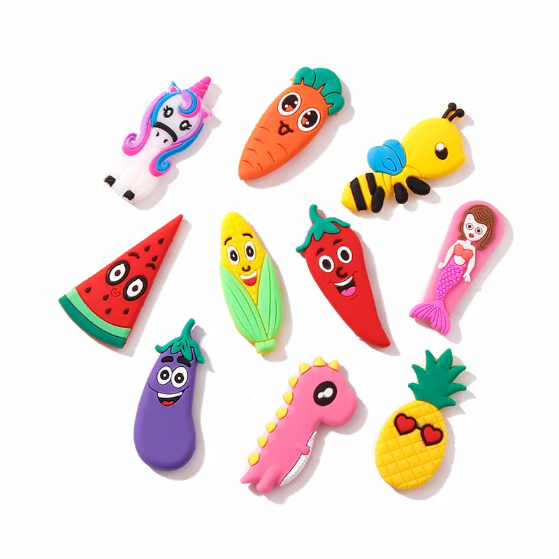 10 шт. ПВХ резиновые изображением русалки купальный костюм в виде единорога