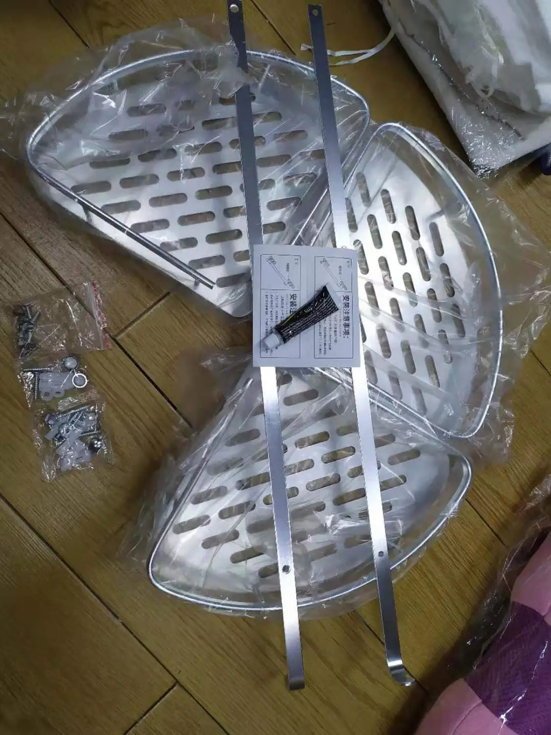 Настенные полки для ванной 3 уровня треугольные | Дом и сад