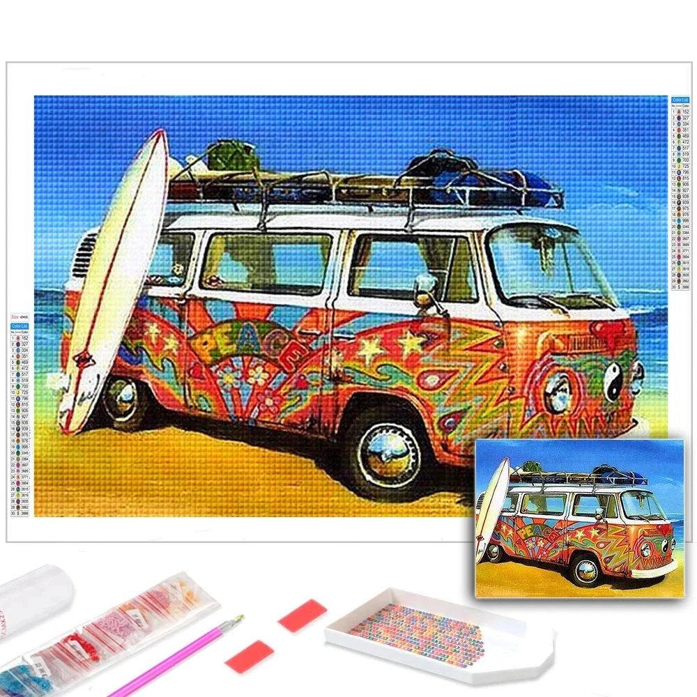 

Diamond Painting Full Square Bus Picture Of Rhinestones Diamond Embroidery Sale Diamond Mosaic Cross Stitch Home Decor,аквамозаи