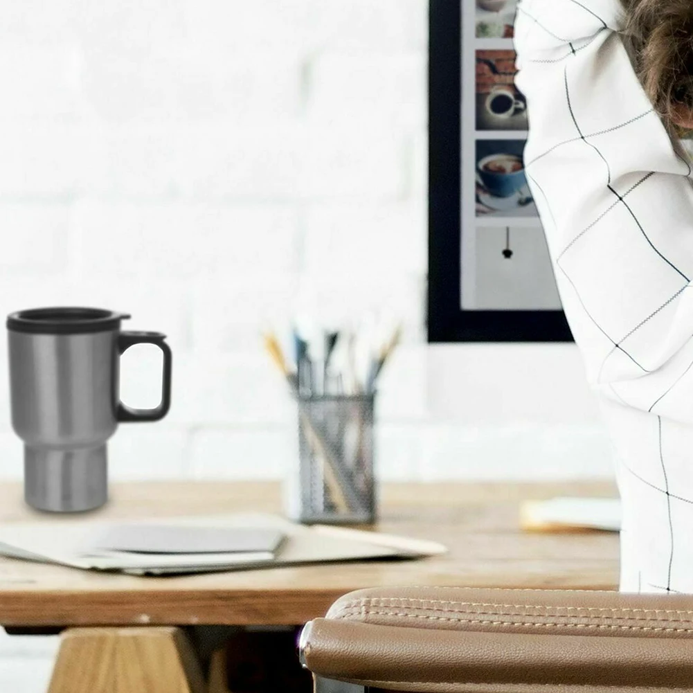 Портативная дорожная чашка большой емкости 12 В кофейная кружка с термоизоляцией