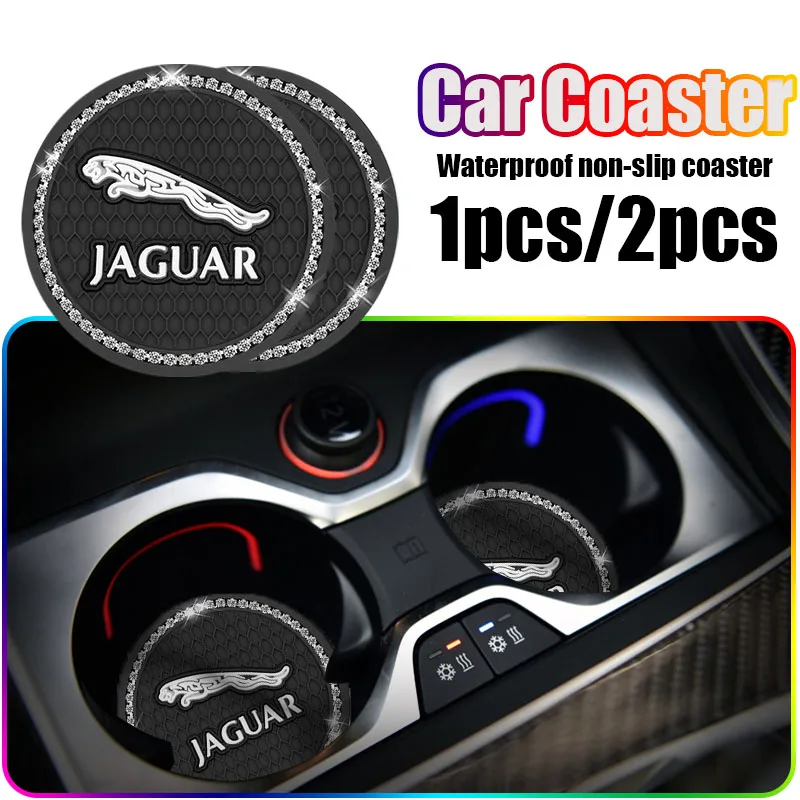 

Car Silica Coaster Water Cup Bottle Holder Anti-slip Pad for Jaguar X-TYPE F-TYPE S-TYPE XE XF XJ XK XJR XFR XJS XJL Car Goods