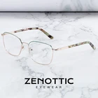 Женские очки ZENOTTIC с оправой по рецепту, оправа для близорукости, металлическая оправа, очки, искусственные очки, оптические оправы