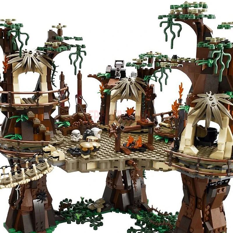 LP 05047 1990Pcs Star Wars Ewok Village Model Building Kits Blocks Bricks Set Children leleings Toys Clone 10236 | Игрушки и хобби