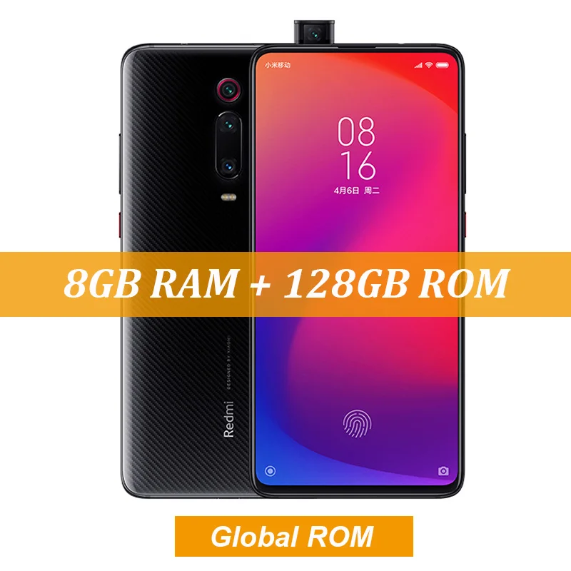 Global Rom Black Смартфон Xiaomi Redmi K20 Pro, 8 ГБ, 128 ГБ, Восьмиядерный процессор Snapdragon 855, 48мп, тройная камера, 4000 мАч, 6,39 дюйма, AMOLED экран - Цвет: Global Rom Black