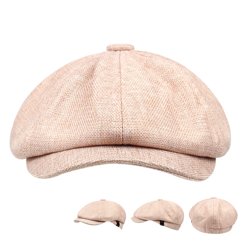 

Men's Hat на ниппель мужская Latest Ladies Beret Newsboy Hat Fashion Retro Knitted Wool Octagonal Hat To Keep Warm