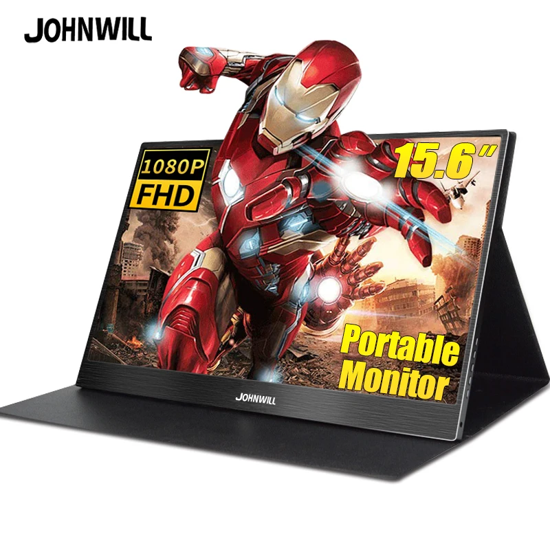 Портативный монитор 15,6 ''4K lcd hd HDMI usb type C Дисплей для ПК ноутбука телефона PS4-switch-XBOX 1080p игровой монитор ips экран