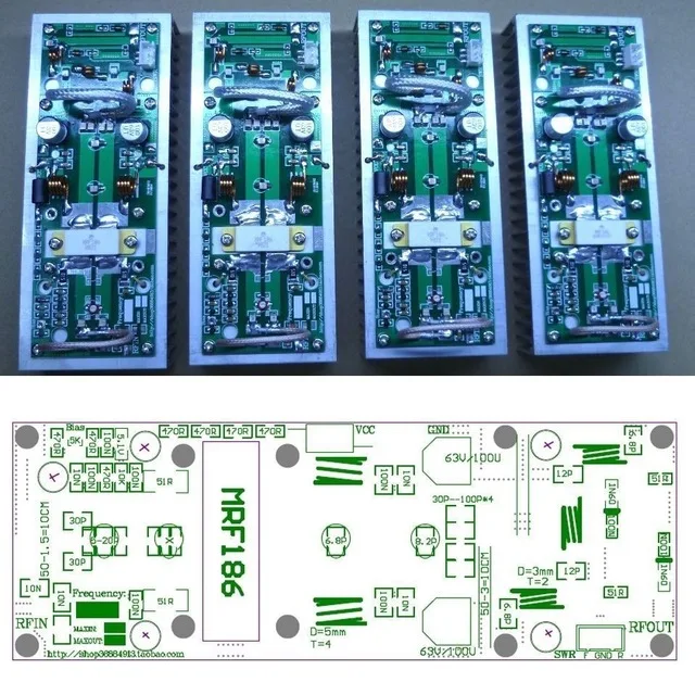2019 Последние DIY наборы 100W UHF 400 470MHZ усилитель мощности платы для радиостанции