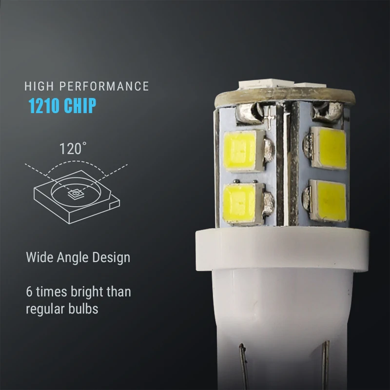 20 шт./упаковка светодиодсветодиодный лампы для подсветки номерного знака | Лампы