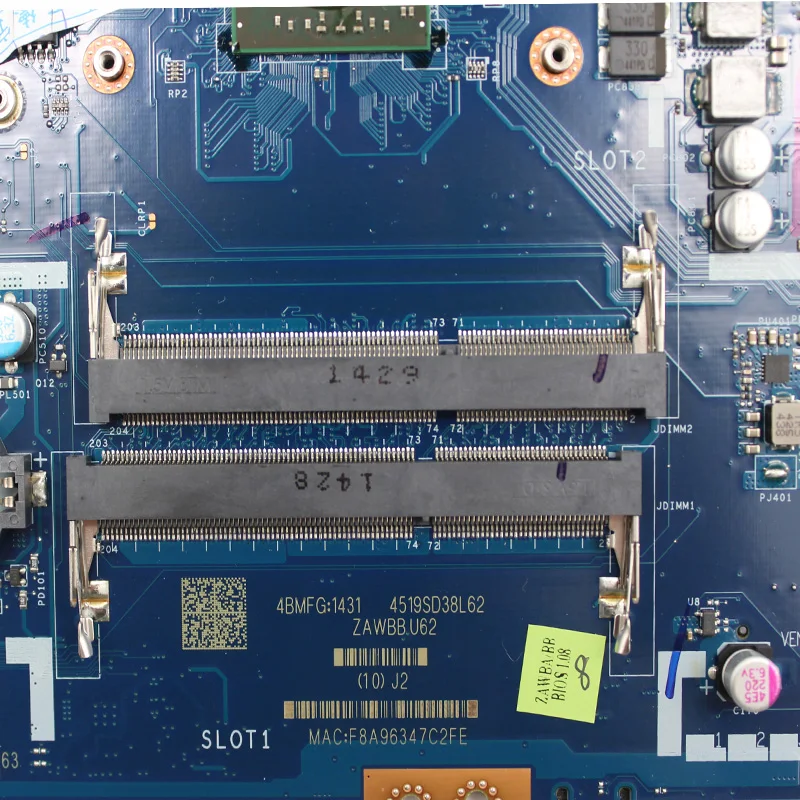 ZAWBA/BB LA-B291P новая материнская плата для lenovo B50-45 материнская плата для ноутбука AMD E1-6010 cpu FRU: 5B20G37238 Протестировано в целости и сохранности