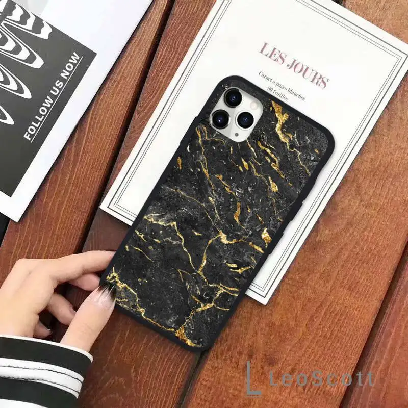 

Colorful Balck Gold Marble Pattern Phone Case for iPhone 11 12 mini pro XS MAX 8 7 6 6S Plus X 5S SE 2020 XR
