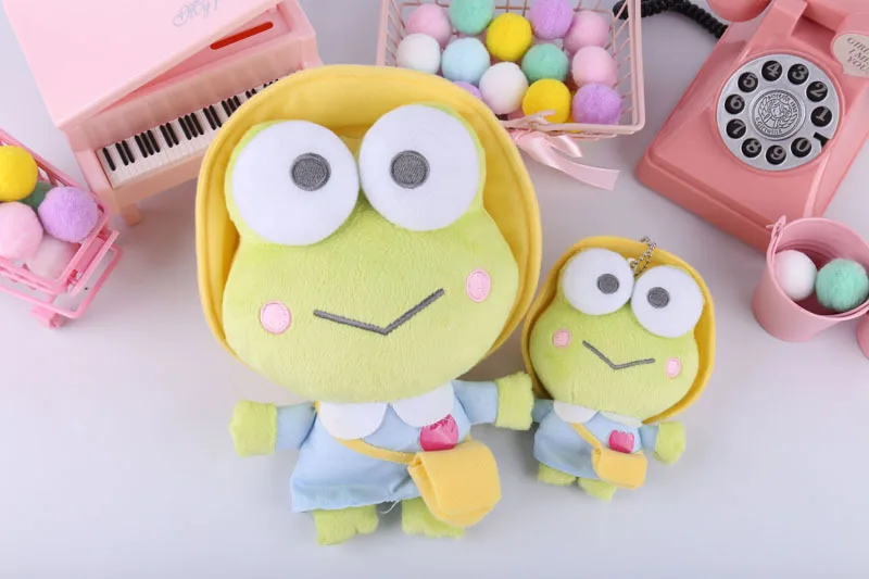 Sanrio melody Keroppi, студенческие мягкие животные, плюшевые игрушки-подвески для детей, рюкзак, брелок для ключей, кролик, собака
