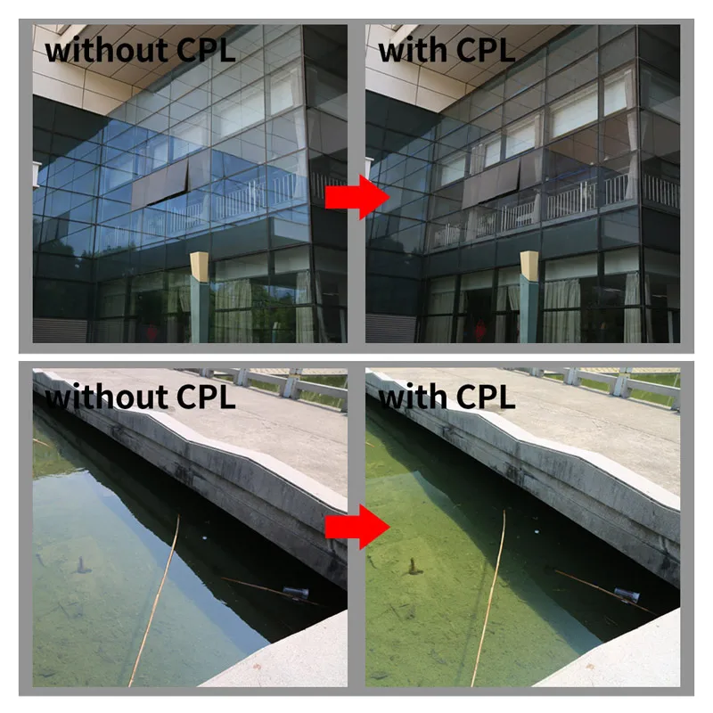 Фильтр для объектива камеры Walkingway CPL ультратонкий Оптический круглый
