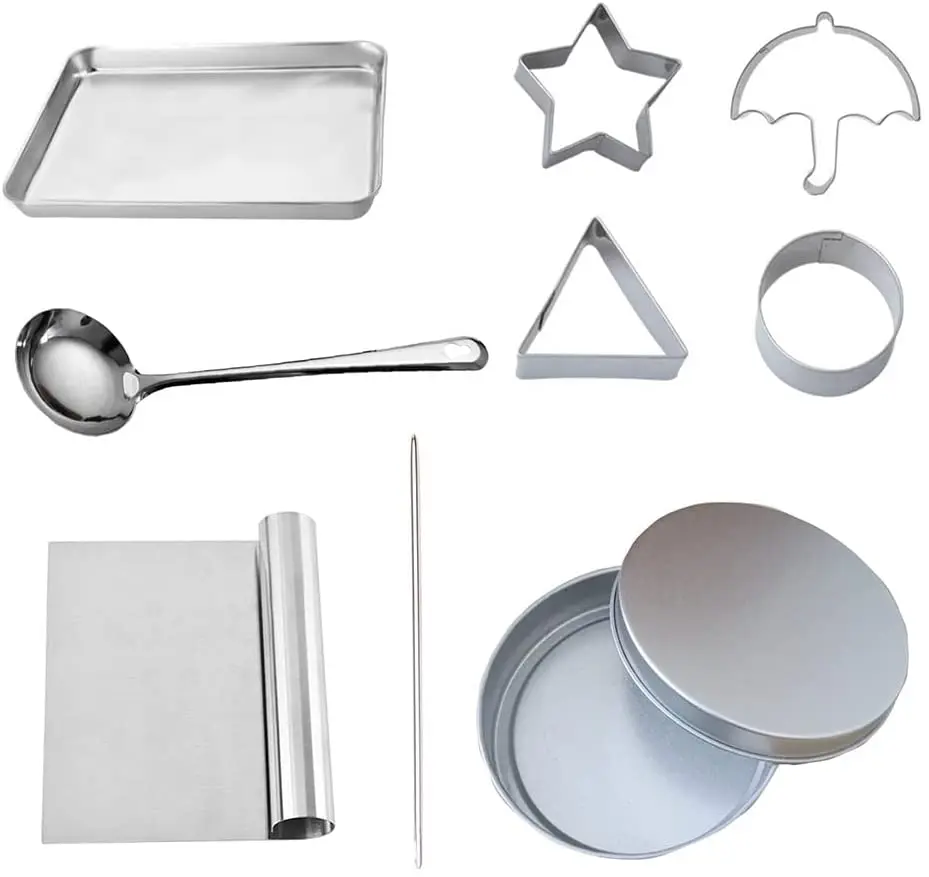 

3/4/6/9pcs Squid Same Style Game Candy Mold Set DIY Umbrella Sugar Chocolate Mold Cookie Cake Mold For Baking Desserts Tools