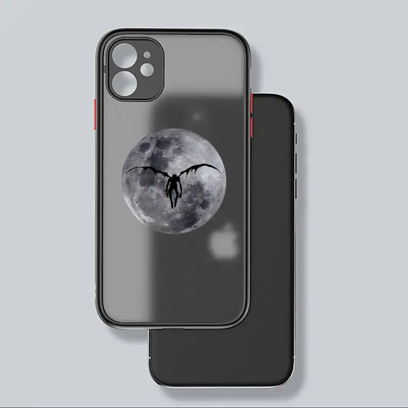 

Death Note Phone Case matte transparent For iphone 7 8 11 12 plus mini x xs xr pro max cover Anti-fall mobile cover