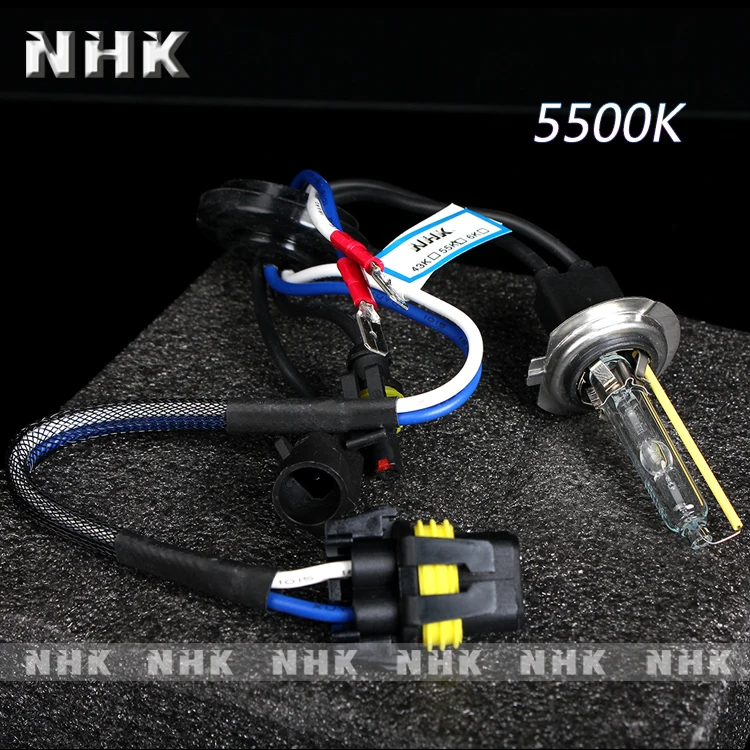NHK H7 синяя посылка HID ксеноновая лампа 4300K 5500K 6000K универсальные автомобильные