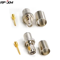1 pcs sma male or female crimp for lmr400 rg8 rg213 rg214 rg165 7d fb cable plug nickel rf connector coaxial adapters