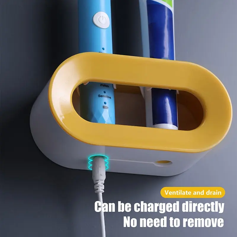 Полка для зубных щёток с двойным отверстием держатель электрических щеток полка