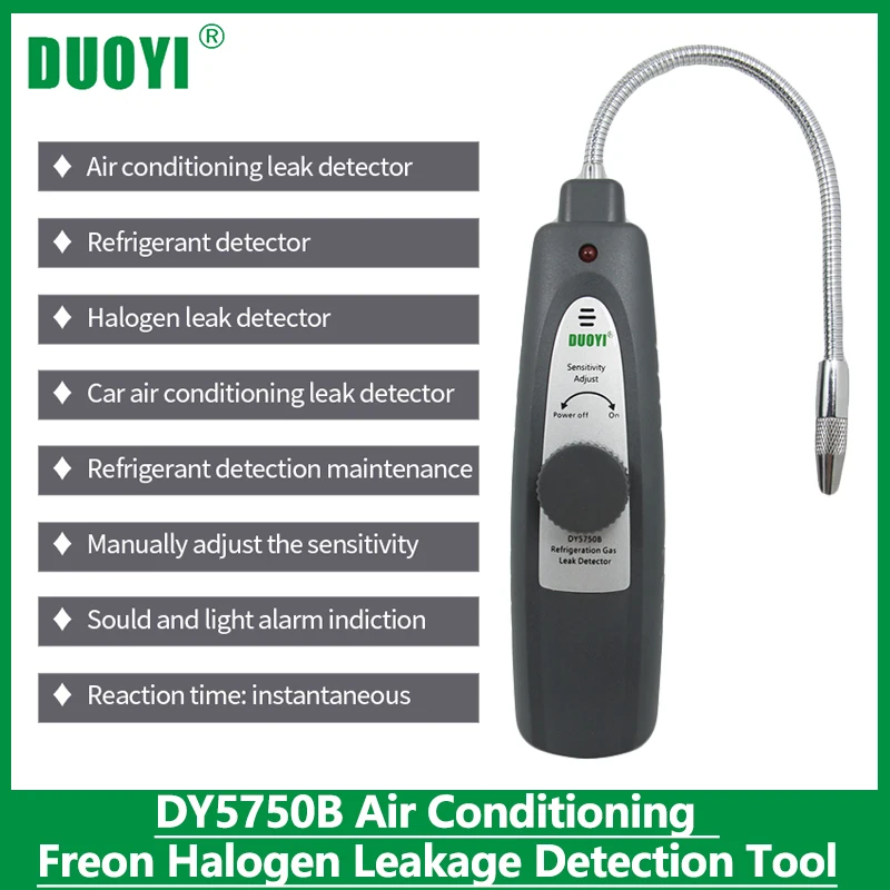Детектор Утечки Газа DUOYI DY5750B галогенный детектор утечки для автомобильного