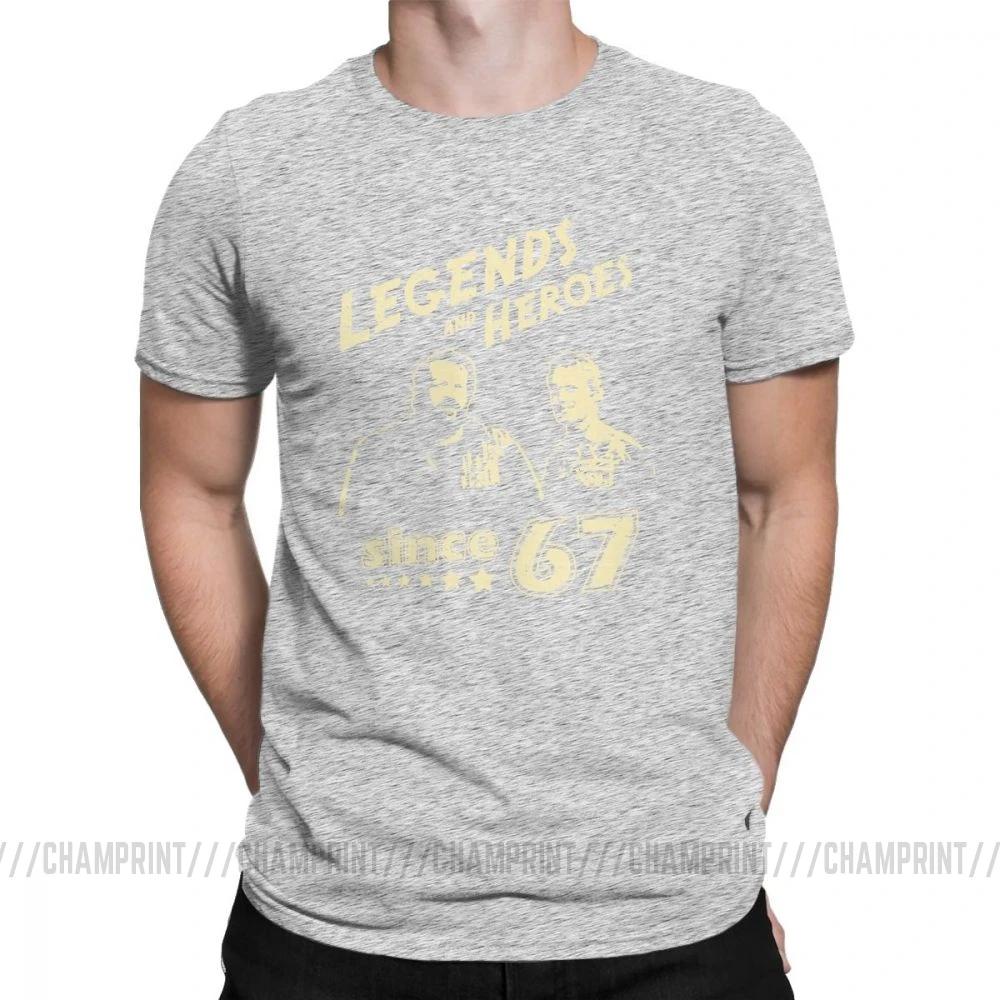 Серый Мужские футболки Bud Spencer Legends And Hero Since 67, новинка, Теренс Хилл, топы с короткими рукавами и круглым вырезом, хлопковая футболка, идея подарка, футболка - Цвет: Серый