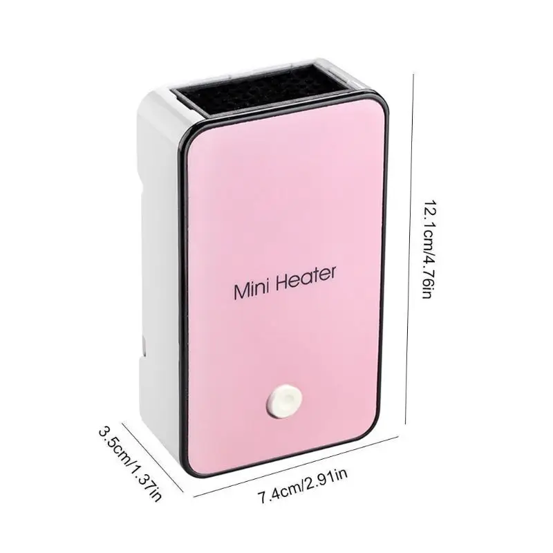 Mini Electric Heater With Plug Warmer Machine for Hand in Winter Pink | Бытовая техника