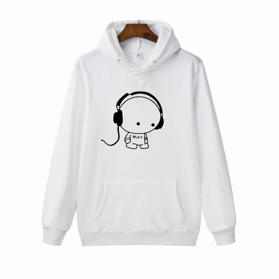 

Новинка весна-осень 2021 Мужская толстовка мужская Повседневная Толстовка худи с принтом слушать музыку Повседневный пуловер с длинным рука...