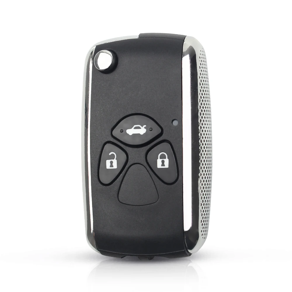 

KEYYOU Modified 3 Buttons Remote Car Key Shell Case FOB Cover For Toyota Camry 2009 2010 2011 Rav4 2012 Corolla Toy43 Blade