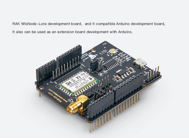 WisNode Lora модуль, Поддержка AS923, 868/915/433/470 МГц, LoRa/яж с открытым исходным кодом LoRa, RAK811 макетная плата, LoRa Arduino Щит