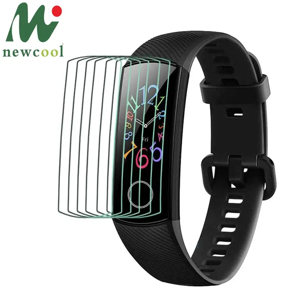 

6pc 3D Rounded Edges Full Coverage Screen Protector [Not Tempered Glass] for Huawei Honor Band 5 Band4 TPU Soft Protective Film