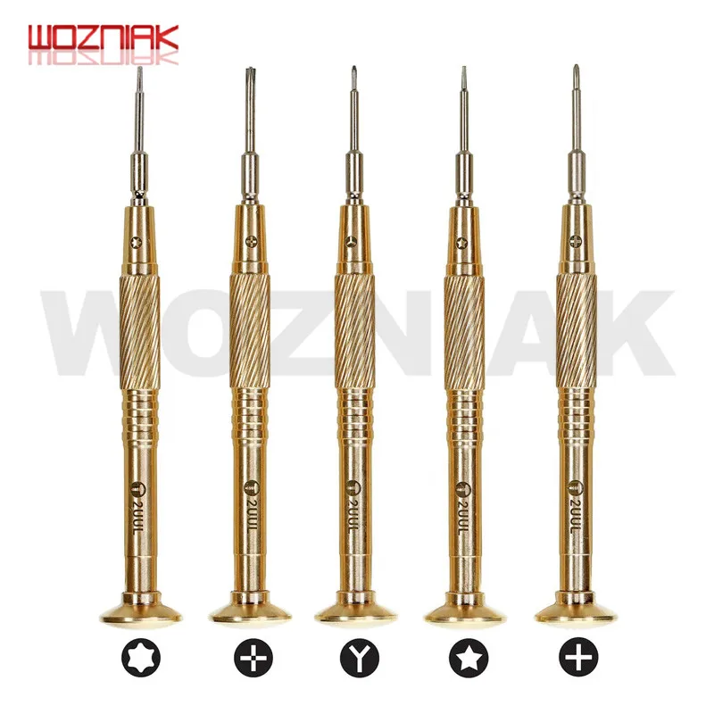 2UUL самая твердая отвертка латунная ручка сплав летающий вал точность для IPHONE Android