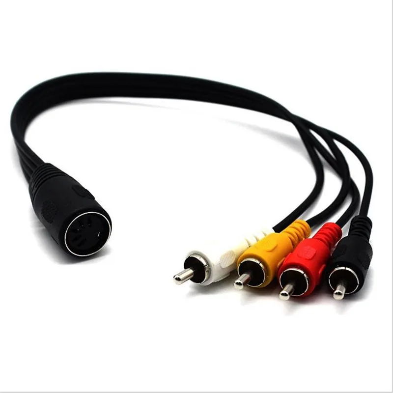 5-core DIN женщин 4RCA мужской лотоса в винтажном стиле аудиотехника адаптер кабель