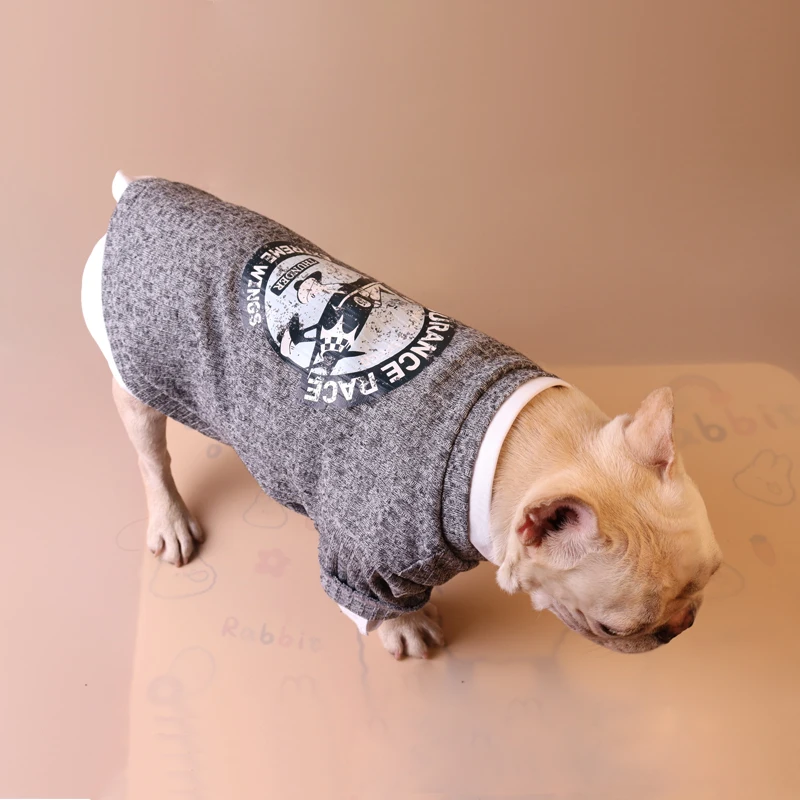 Вязаный кардиган для домашних питомцев одежда собак французская яркая теплая