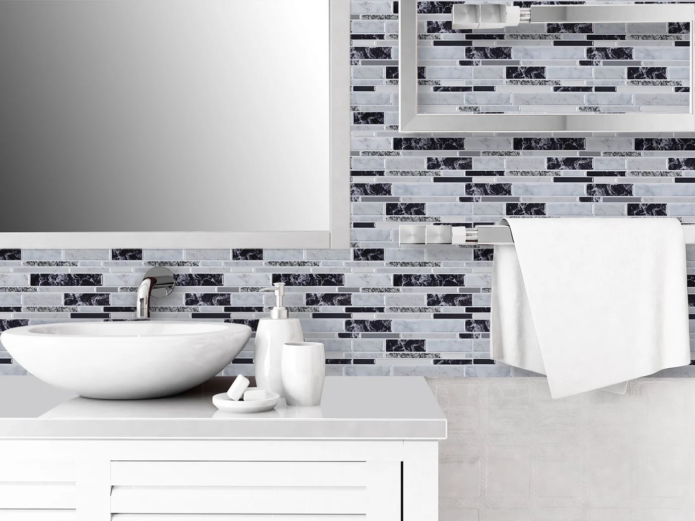 vividtiles 1212 inch self adhesive vinyl wallpaper kitchen sticker peel and stick subway 3d effect tiles 10 sheets free global shipping