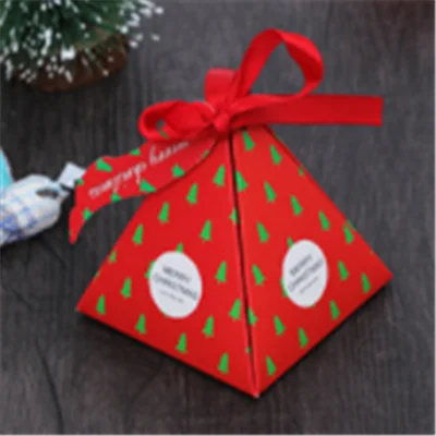 5pcs Christmas tree 5 шт./компл. веселое Рождество; яркие коробка мешок Рождественская елка Подарочная коробка с колокольчиками Бумага Коробка Подарочная сумка Контейнер поставки с утолщённой меховой опушкой - Цвет: 5pcs Christmas tree