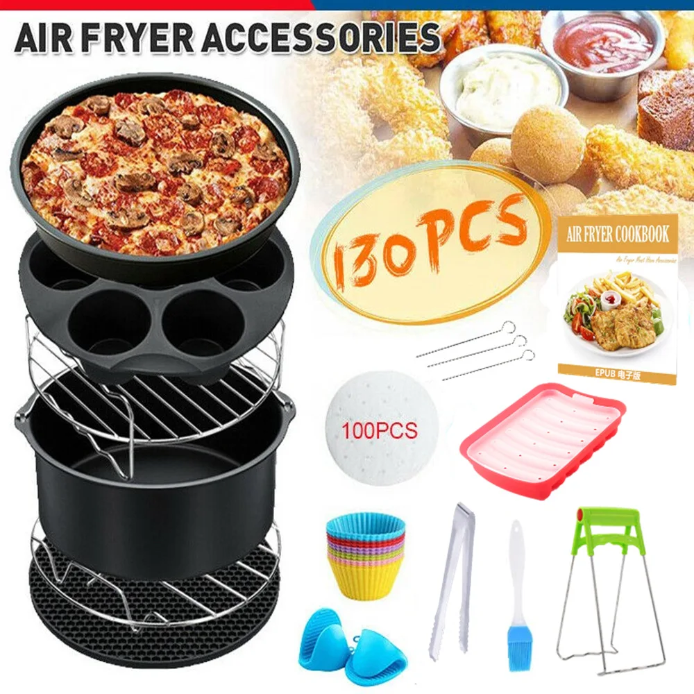 

13pcs/Set 6/7/8Inches Air Fryer kitchen Accessories For Gowise Phillips Cozyna and Secura Fit All Airfryer 3.2- 5.8QT