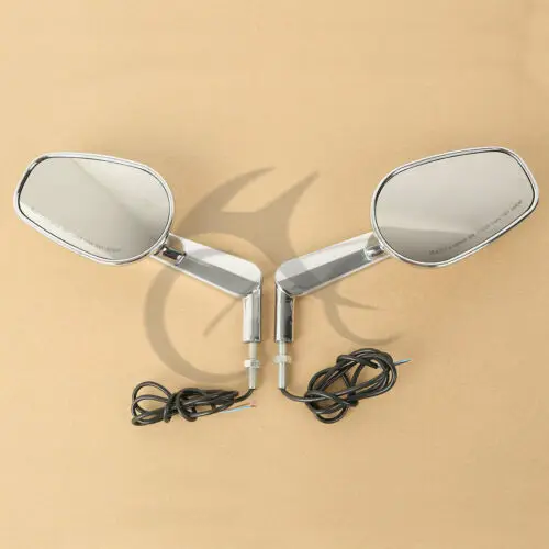 Мотоциклетные зеркала заднего вида светодиодсветодиодный поворотные сигналы