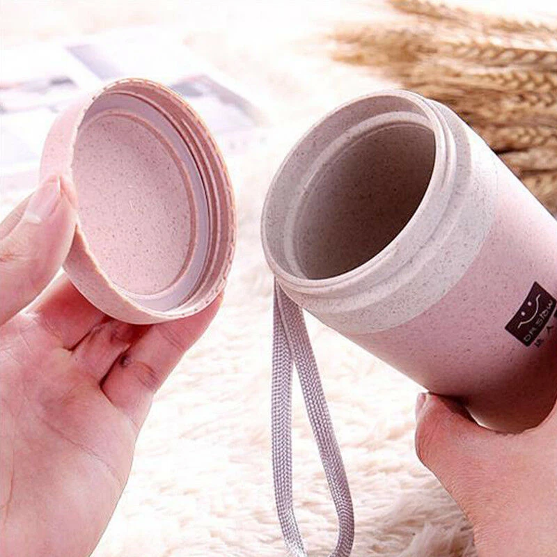 2019 Горячая популярная Одиночная продукция Пшеничная солома двойная чашка