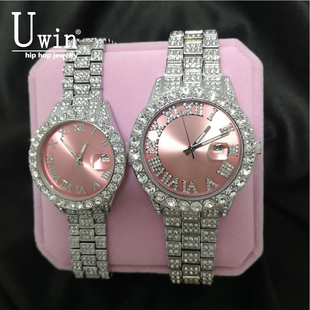 Часы Uwin женские розовые водонепроницаемые с маленьким циферблатом - купить по