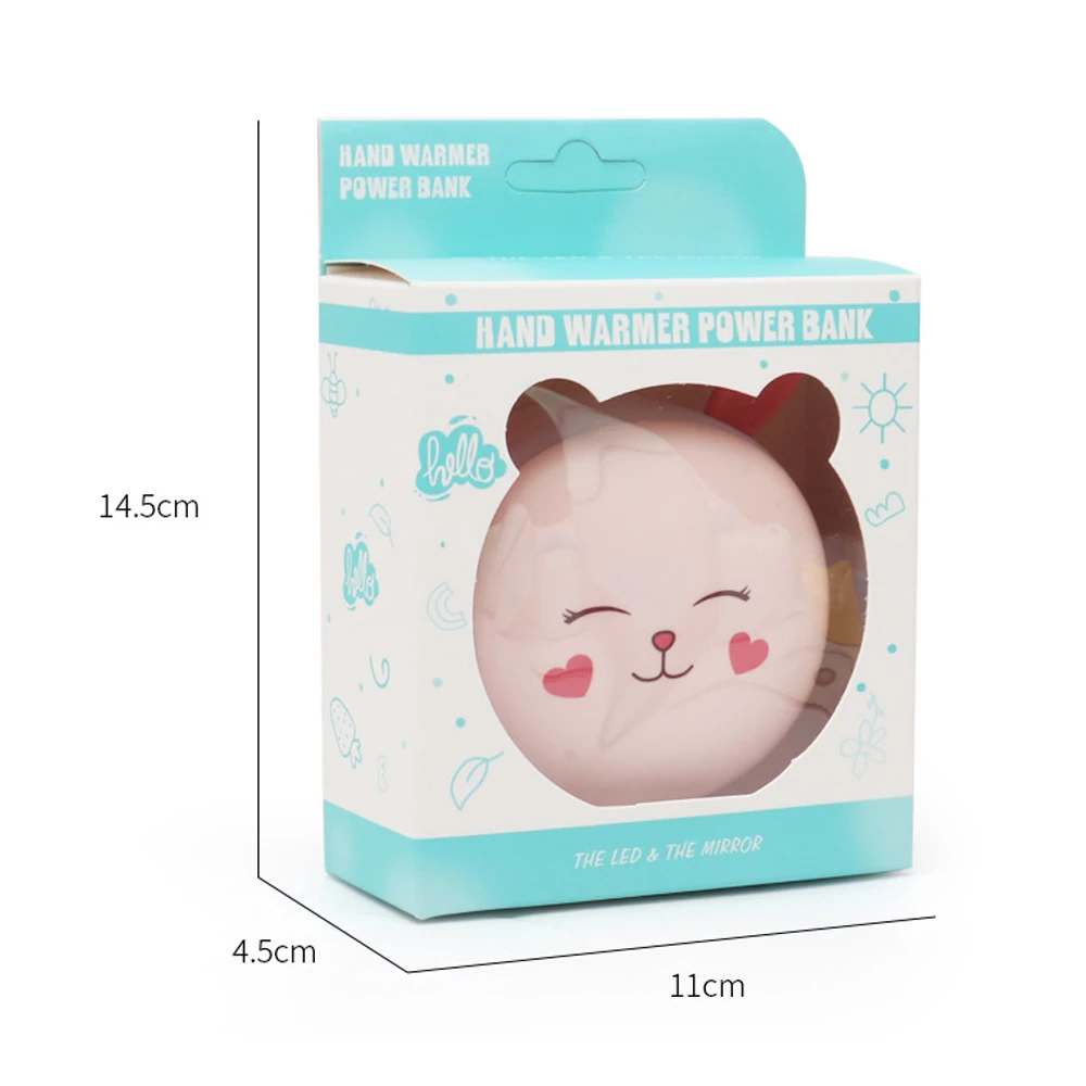 Милые мини-грелки для рук с зарядкой через Usb двойное использование