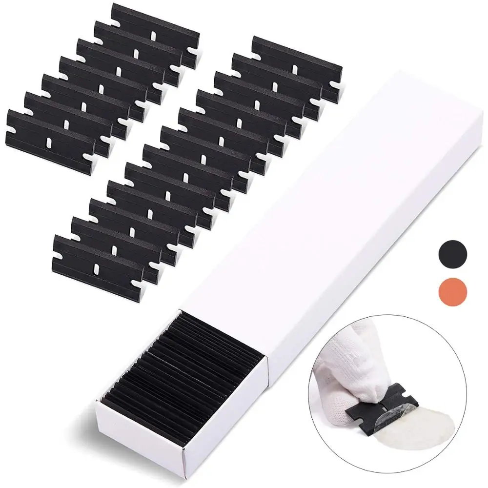 EHDIS 100 шт. скребок для бритвы с двойной кромкой пластмассовое лезвие наклейка