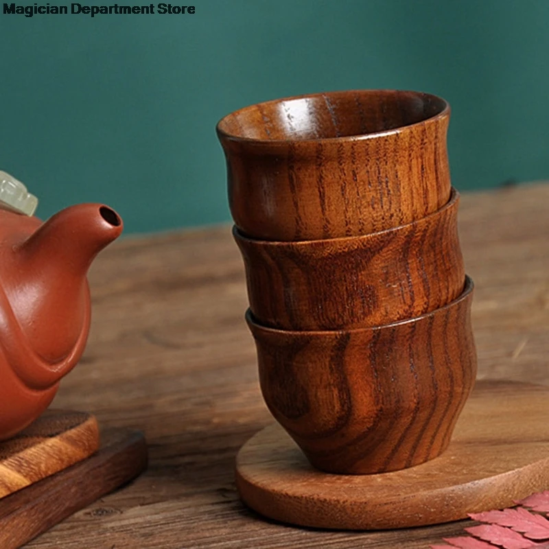 

50ml Japanese Log Retro Strand Wine Glass Tea Cup Sacrifice Supplies Teacup Water Cup Cuisine Drinkware Kungfu Teacup Dropship