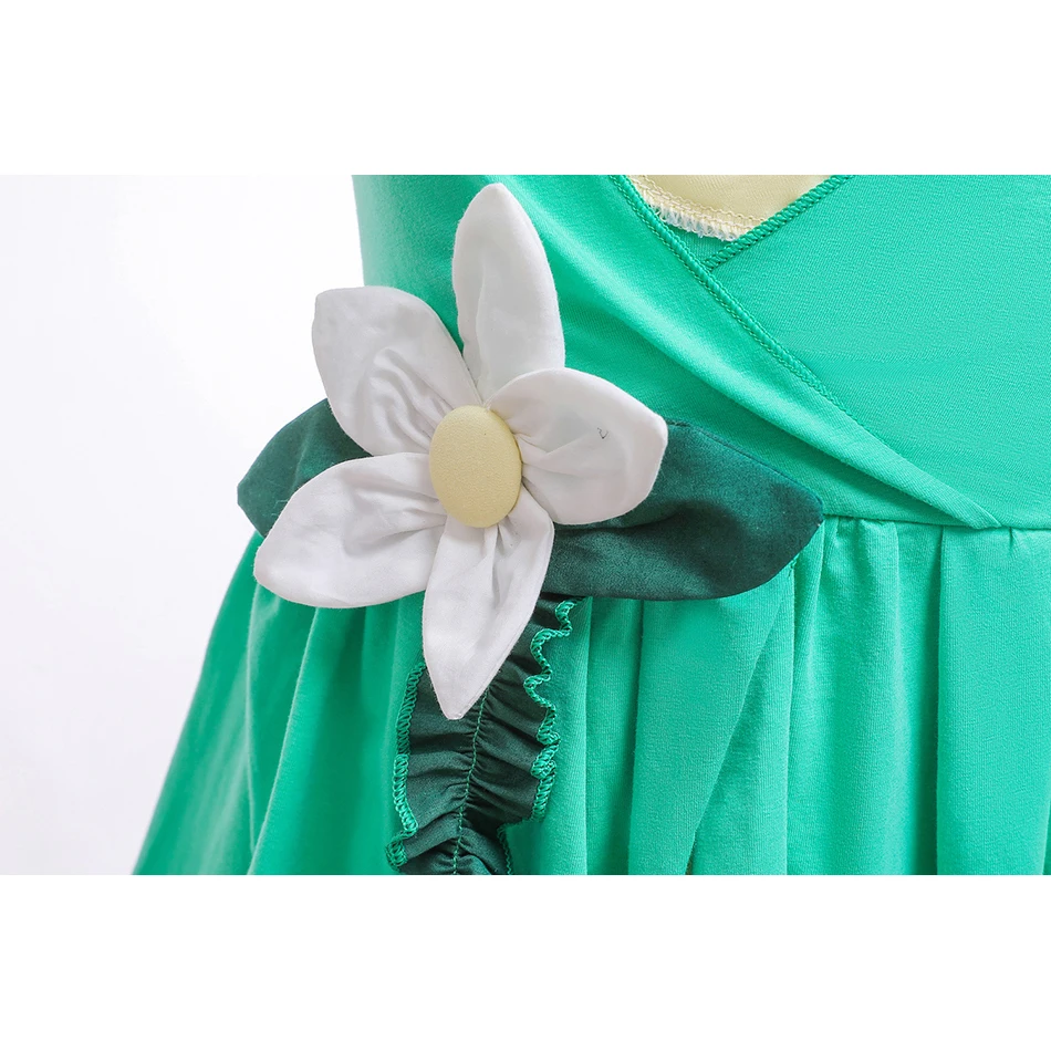 Girl Princess Tiana Dress Cosplay Costume Children Cartoon The and Frog Costumes Baby Girls Birthday Party Clothes | Детская одежда и