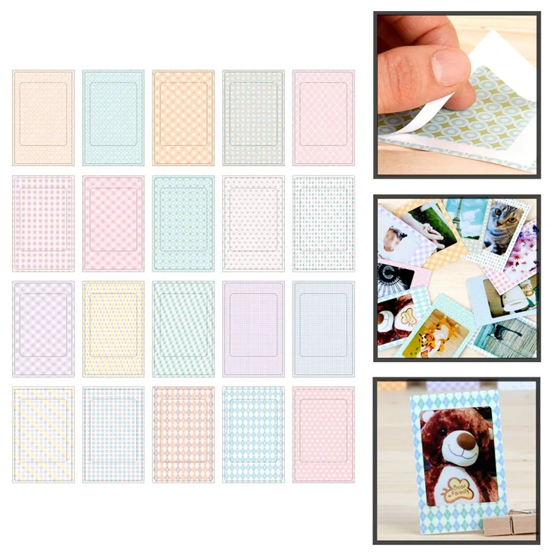 20 шт./упак. пленка Polaroid фото стикер для ЖК дисплея с подсветкой FujiFilm Instax Mini Декор DIY