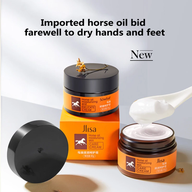 

Jlisa Horse Oil Hands and Feet Nourishing Cream Skin Care Nourishing Moisturizing Cream Repairing Brighten Skin Hand Care TSLM2