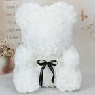 Свадебное украшение в виде медведя, цветы ручной работы, милое модное искусственное украшение, украшения, подарки, кукла, День святого Валентина