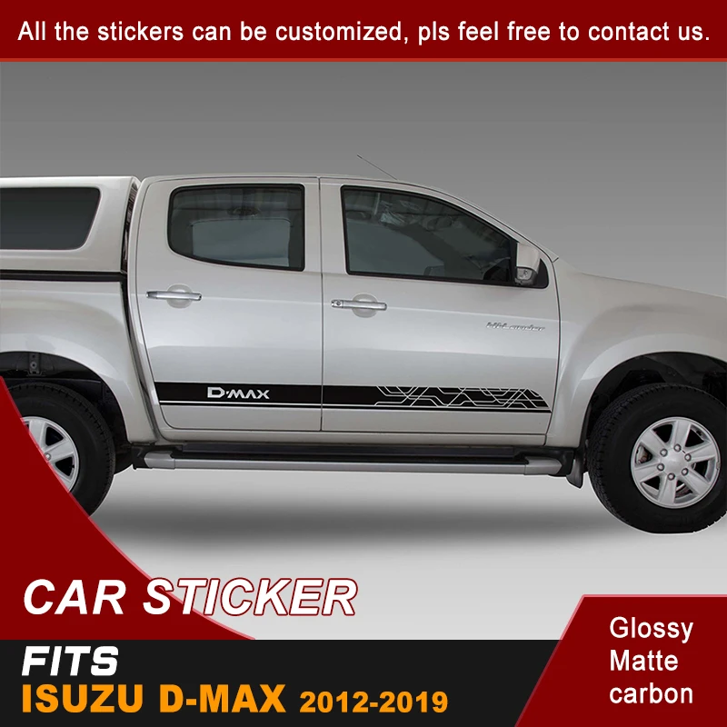 Автомобильные наклейки 2 шт. Боковая дверь d max полоса графическая виниловая