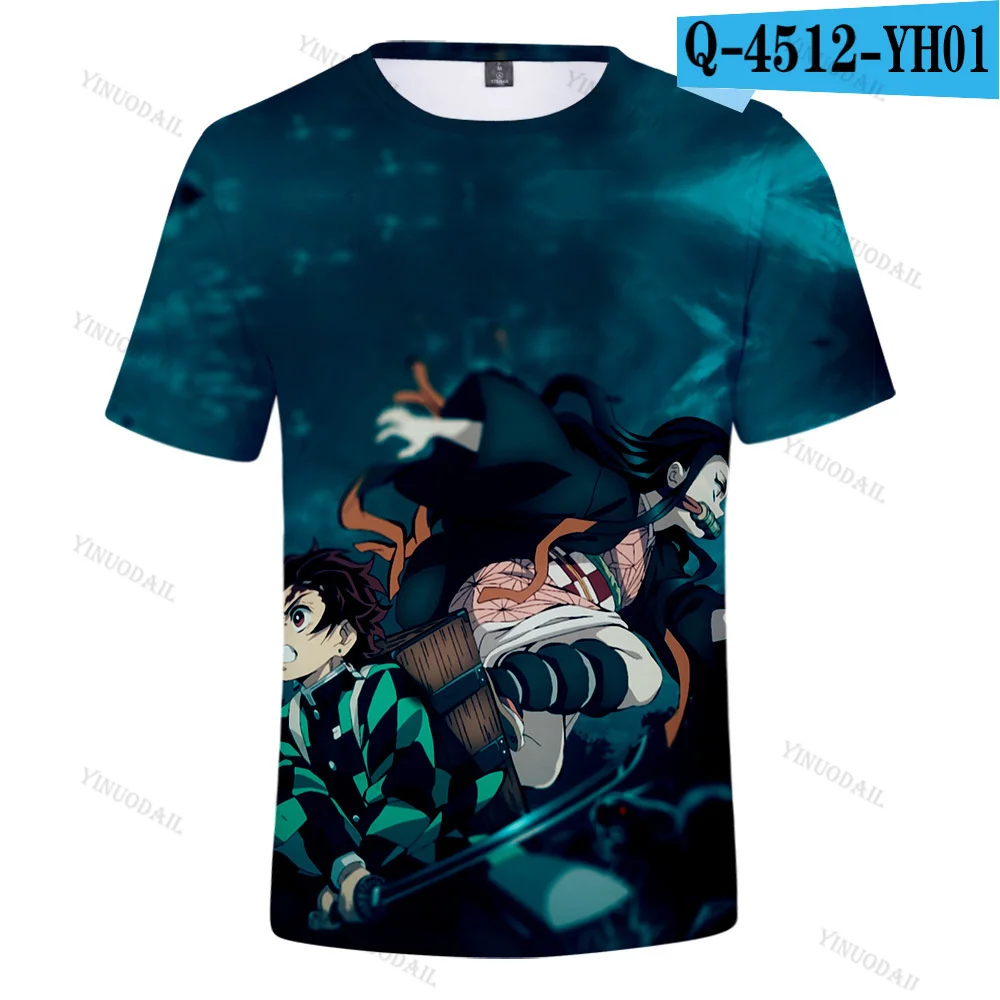 

Demon Slayer: Kimetsu No Yaiba 3D Cosplay Costumes Tees Shirts T-shirt School Tops Streetwears