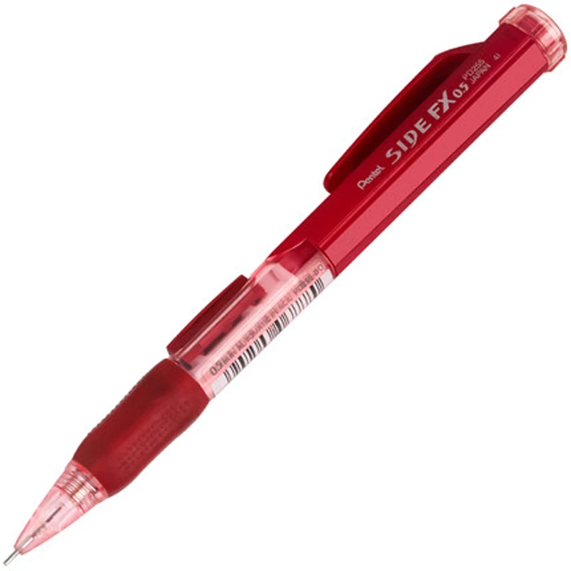 3 шт PENTEL PD255 после этого удлиненный резиновый механический стержень для карандаша 0,5 мм канцелярские принадлежности для офиса и школы - Цвет: Красный