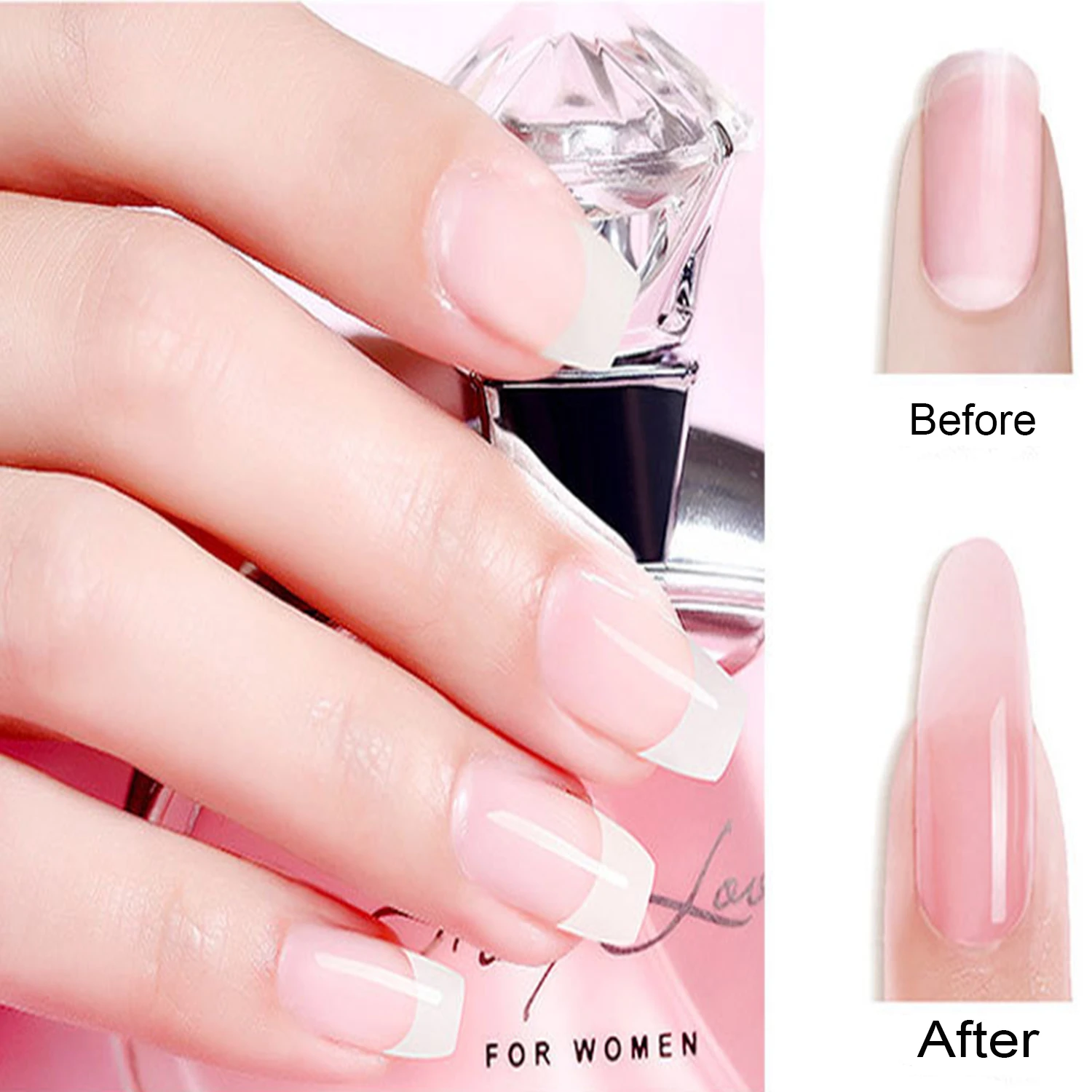 30ml Nail Builder 9 Color Poly Nail Gel Nail Acrylic Gel Crystal UV LED Builder Tips Enhancement Slip Solution Quick Extension G